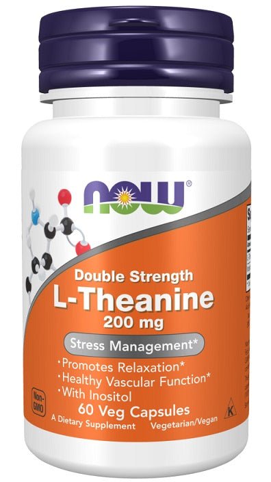 Double Strength L - Theanine, 200mg - 60 vcaps - VitaeSupps