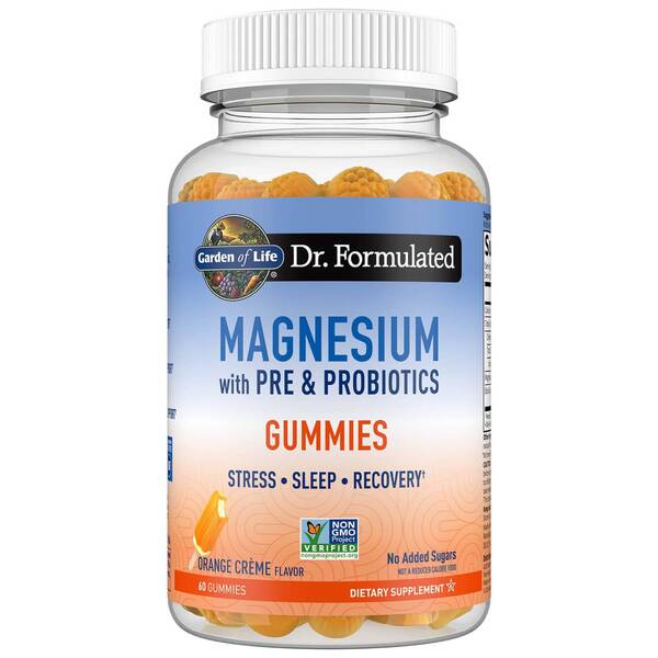 Dr. Formulated Magnesium with Pre & Probiotics Gummies, Orange Creme - 60 gummies - VitaeSupps