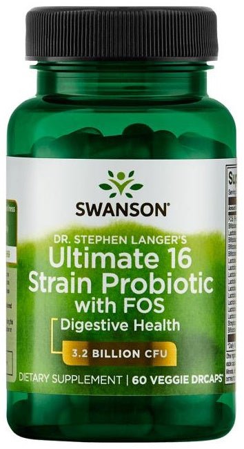 Dr. Stephen Langer's Ultimate 16 Strain Probiotic with FOS, 3.2 Billion CFU - 60 vcaps - VitaeSupps
