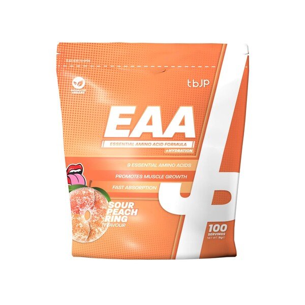 EAA + Hydration, Sour Peach Rings - 1000 grams - VitaeSupps