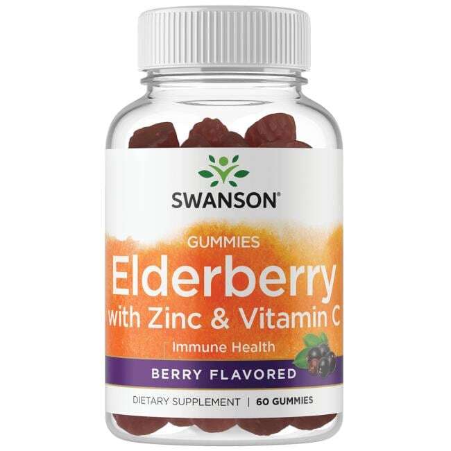 Elderberry Gummies with Zinc & Vitamin C, Berry - 60 gummies - VitaeSupps
