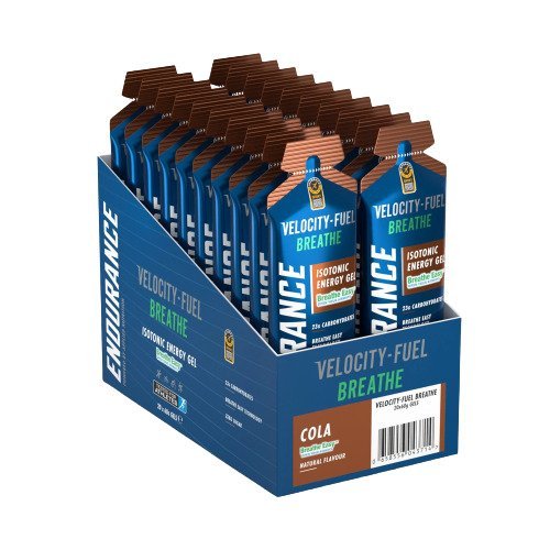 Endurance Breathe Isotonic Energy Gel, Cola - 20 x 60g - VitaeSupps
