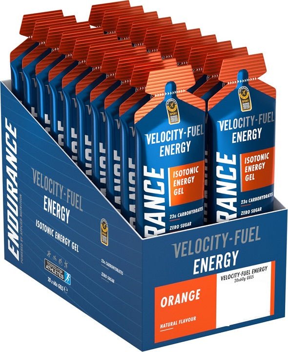 Endurance Energy Isotonic Energy Gel, Orange - 20 x 60g - VitaeSupps