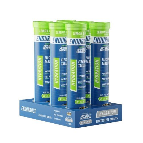Endurance Hydration Electrolyte Effervescent Tablets, Lemon & Lime - 6 x 20 tabs - VitaeSupps
