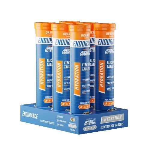 Endurance Hydration Electrolyte Effervescent Tablets, Orange - 6 x 20 tabs - VitaeSupps
