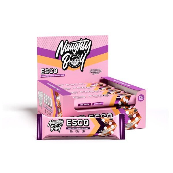 ESCO Protein Bar, Chocolate Caramellow - 12 x 65g - VitaeSupps