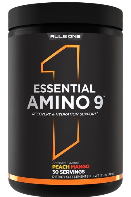 Essential Amino 9, Peach Mango (EAN 196671008404) - 345 grams - VitaeSupps