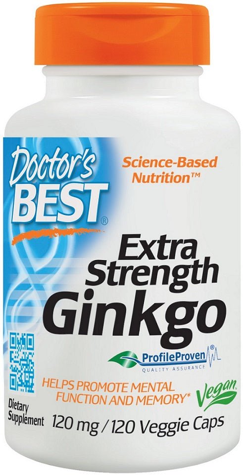 Extra Strength Ginkgo, 120mg - 120 vcaps - VitaeSupps