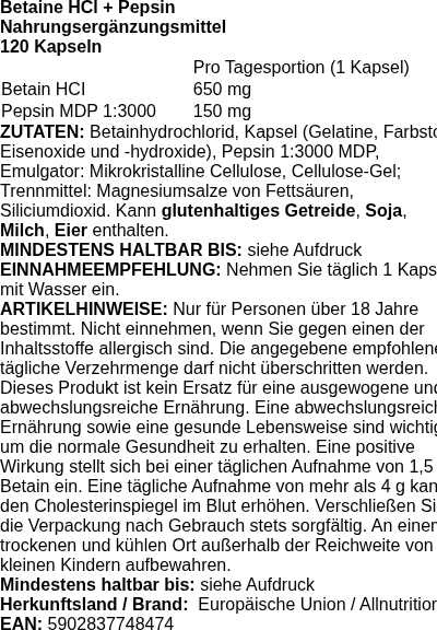 Produktetikett