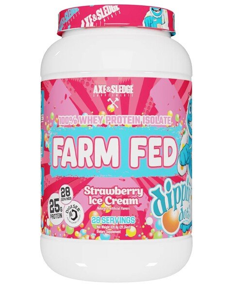 Farm Fed, Dippin' Dots Strawberry Ice Cream - 828 grams - VitaeSupps