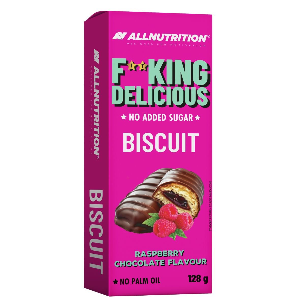 Fitking Delicious Biscuit, Raspberry Chocolate Flavour - 128 grams - VitaeSupps