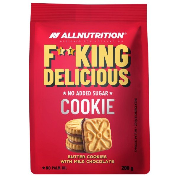 Fitking Delicious Cookie, Butter Cookies with Milk Chocolate (EAN ) - 200 grams - VitaeSupps