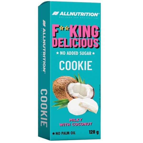 Fitking Delicious Cookie, Milky with Coconut - 128 grams - VitaeSupps