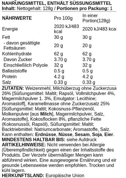 Fitking Delicious Donut Cookie, Peanut Caramel - 128 grams - VitaeSupps