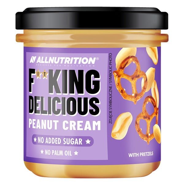 Fitking Delicious Peanut Cream, with Pretzels - 350 grams - VitaeSupps