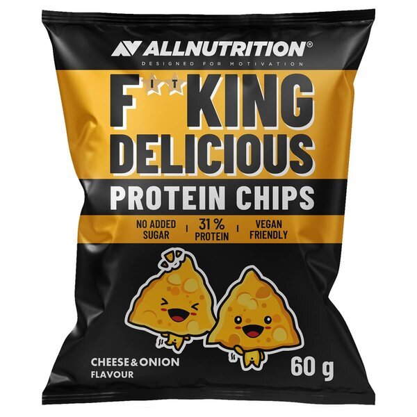 Fitking Delicious Protein Chips, Cheese and Onion - 60 grams - VitaeSupps