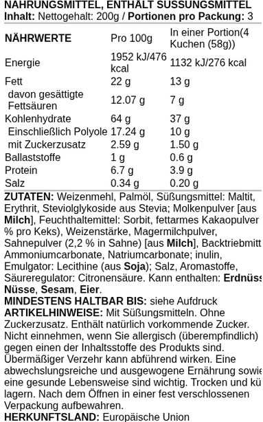 Fitking Delicious Sandwich Cookie, Cocoa - 200 grams - VitaeSupps