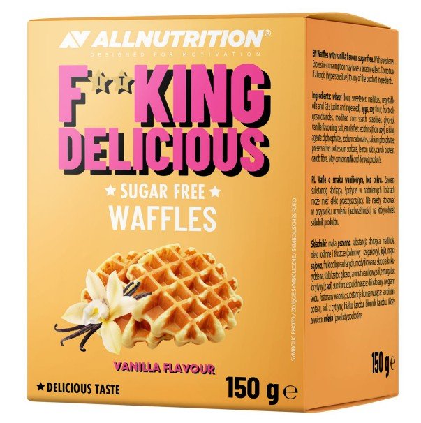 Fitking Delicious Waffles, Vanilla Flavour - 150 grams - VitaeSupps