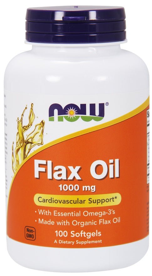 Flax Oil, 1000mg - 100 softgels - VitaeSupps