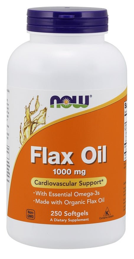Flax Oil, 1000mg - 250 softgels - VitaeSupps