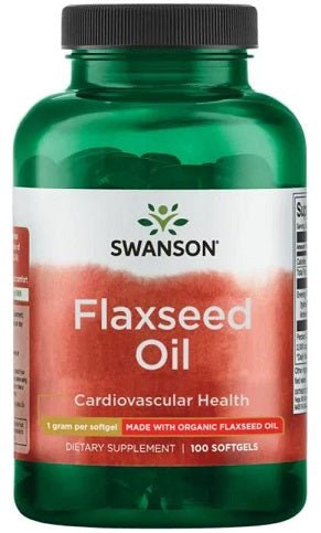 Flaxseed Oil, 1000mg - 100 softgels - VitaeSupps