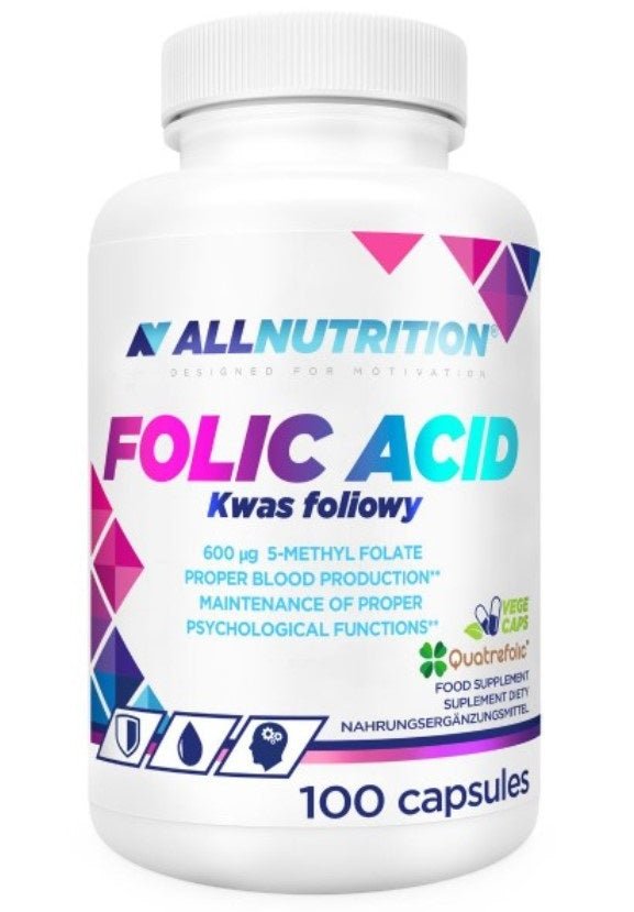 Folic Acid, 600mcg - 100 vcaps - VitaeSupps