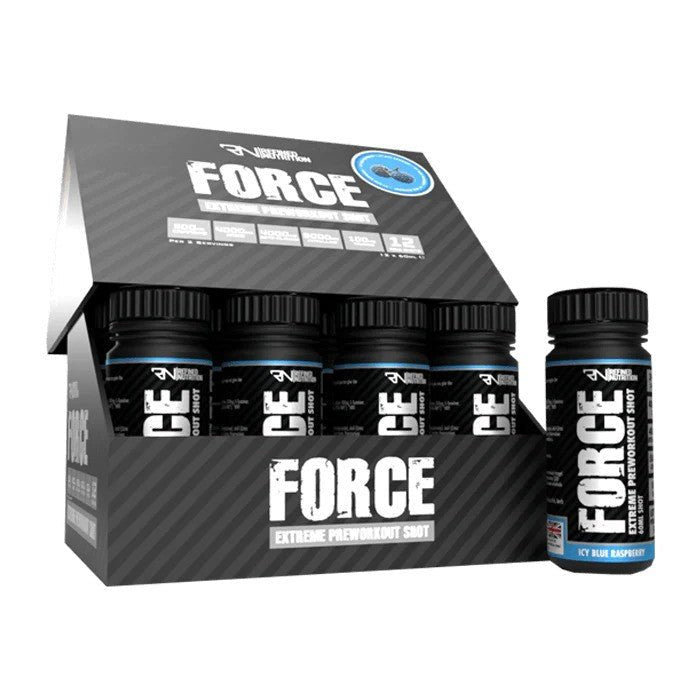 Force Extreme Pre - Workout Shot, Icy Blue Raspberry - 12 x 60 ml. - VitaeSupps