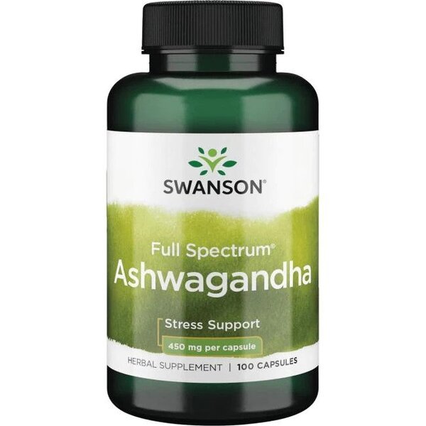 Full Spectrum Ashwagandha, 450mg - 100 caps - VitaeSupps