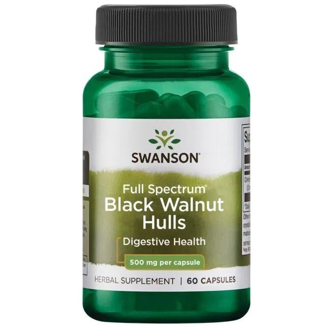 Full Spectrum Black Walnut Hulls, 500mg - 60 caps - VitaeSupps