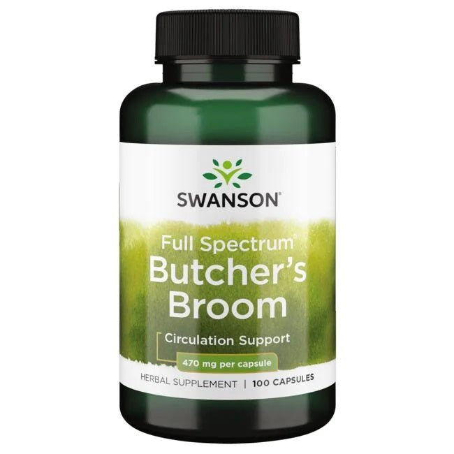Full Spectrum Butcher's Broom, 470mg - 100 caps - VitaeSupps