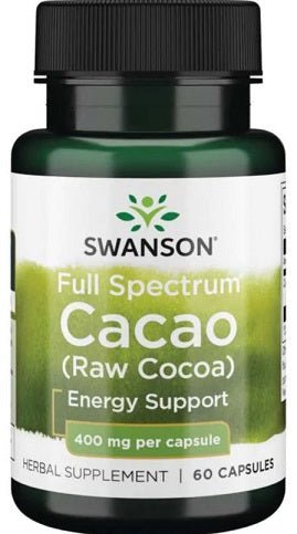 Full Spectrum Cacao (Raw Cocoa), 400mg - 60 caps - VitaeSupps