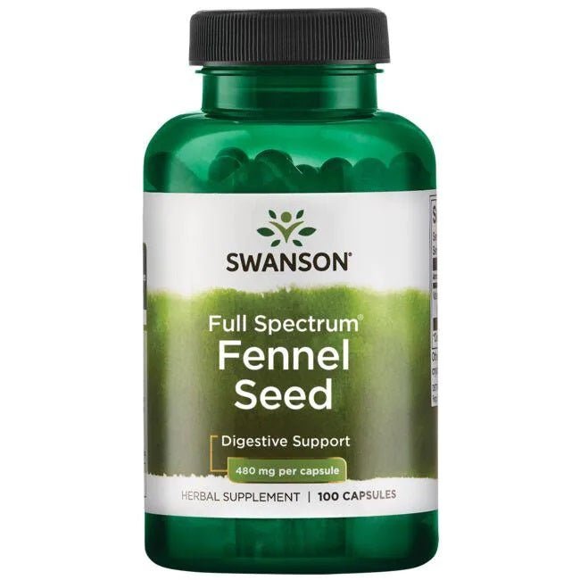 Full Spectrum Fennel Seed, 480mg - 100 caps - VitaeSupps