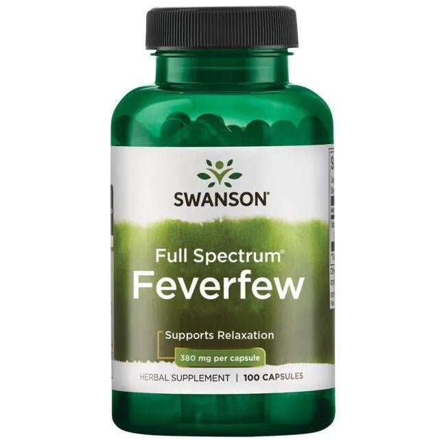 Full Spectrum Feverfew, 380mg - 100 caps - VitaeSupps