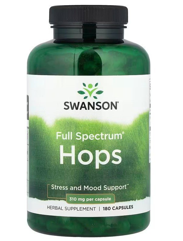 Full Spectrum Hops, 310mg (EAN 087614119526) - 180 caps - VitaeSupps
