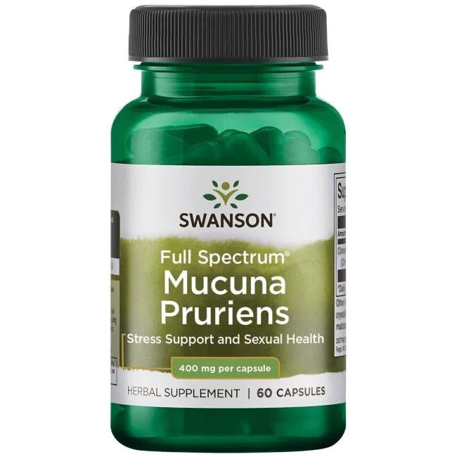 Full Spectrum Mucuna Pruriens, 400mg - 60 caps - VitaeSupps