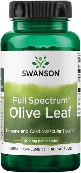 Full Spectrum Olive Leaf, 400mg - 60 caps - VitaeSupps