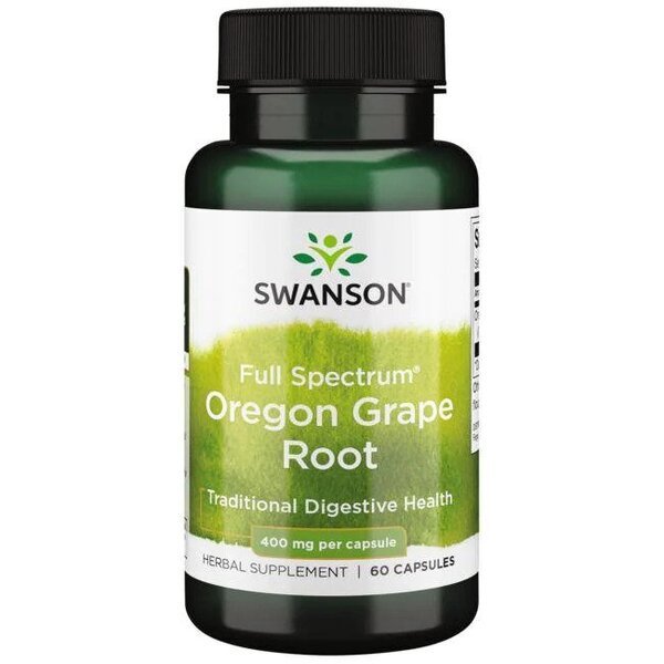Full Spectrum Oregon Grape Root, 400mg - 60 caps - VitaeSupps