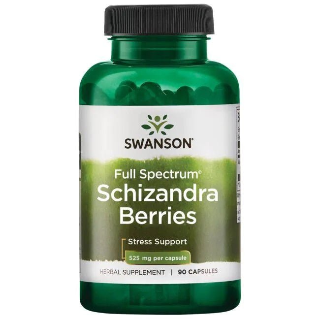 Full Spectrum Schizandra Berries, 525mg - 90 caps - VitaeSupps