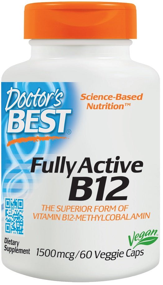 Fully Active B12, 1500mcg - 60 vcaps - VitaeSupps