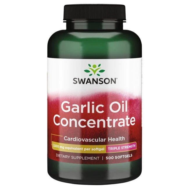 Garlic Oil Concentrate, 1500mg - 500 softgels - VitaeSupps