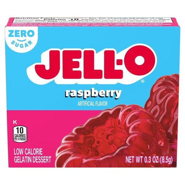 Gelatin Dessert Sugar Free, Raspberry - 8.5 grams - VitaeSupps