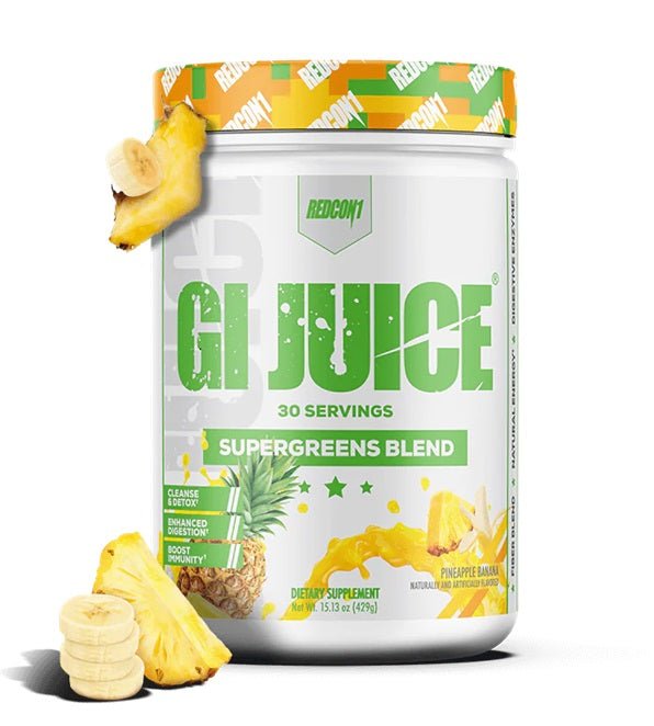 GI Juice Supergreens Blend, Pineapple Banana - 429 grams - VitaeSupps