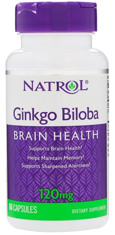 Ginkgo Biloba, 120mg - 60 caps - VitaeSupps