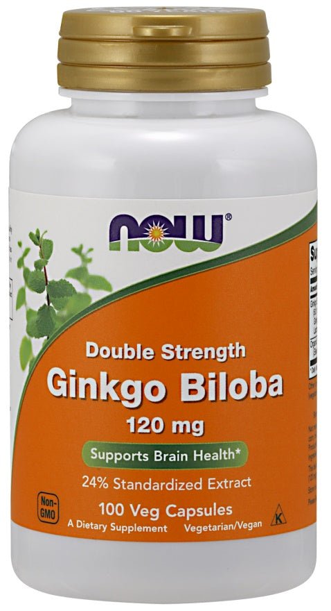 Ginkgo Biloba Double Strength, 120mg - 100 vcaps - VitaeSupps