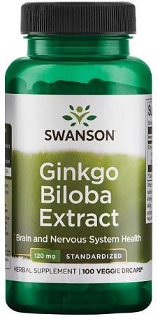 Ginkgo Biloba Extract, 120mg - 100 vcaps - VitaeSupps