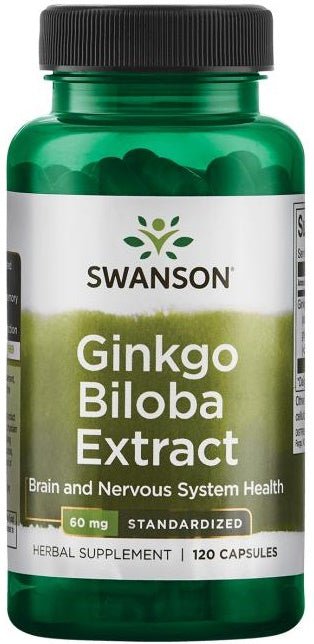 Ginkgo Biloba Extract, 60mg - 120 caps - VitaeSupps
