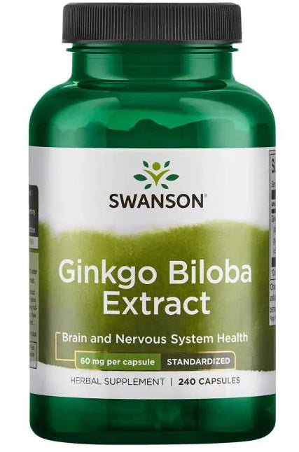 Ginkgo Biloba Extract, 60mg - 240 caps - VitaeSupps