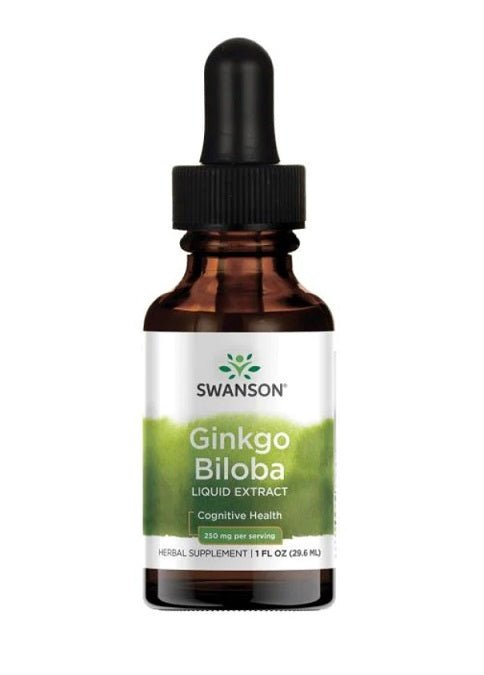 Ginkgo Biloba Liquid Extract, 250mg - 29 ml. - VitaeSupps