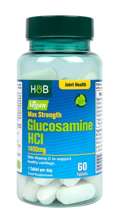 Glucosamine HCl, 1400mg - 60 tablets - VitaeSupps