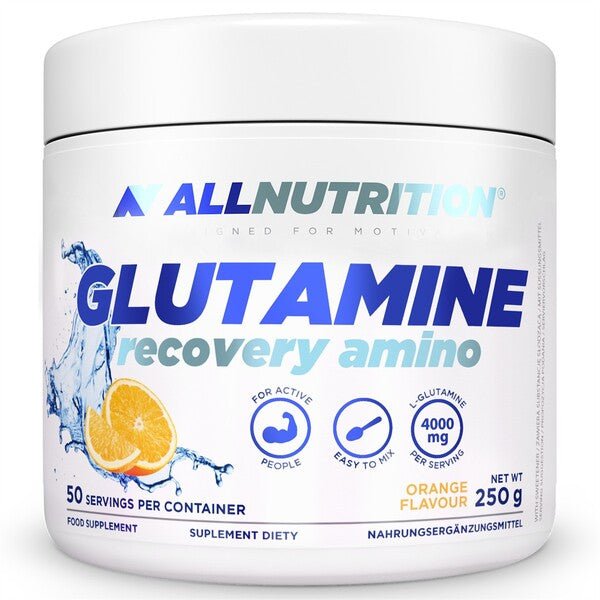 Glutamine Recovery Amino, Orange - 250 grams - VitaeSupps